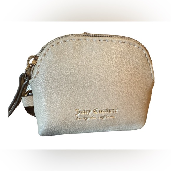 Juicy Couture NWT Taupe Semi Charmed Satchel Crossbody Bag & Bag Charm (P194) - Picture 3 of 9